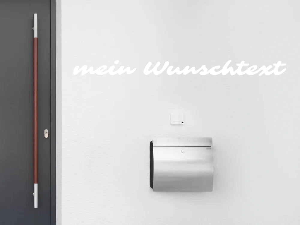 Fassadenbeschriftung Wunschtext | 8