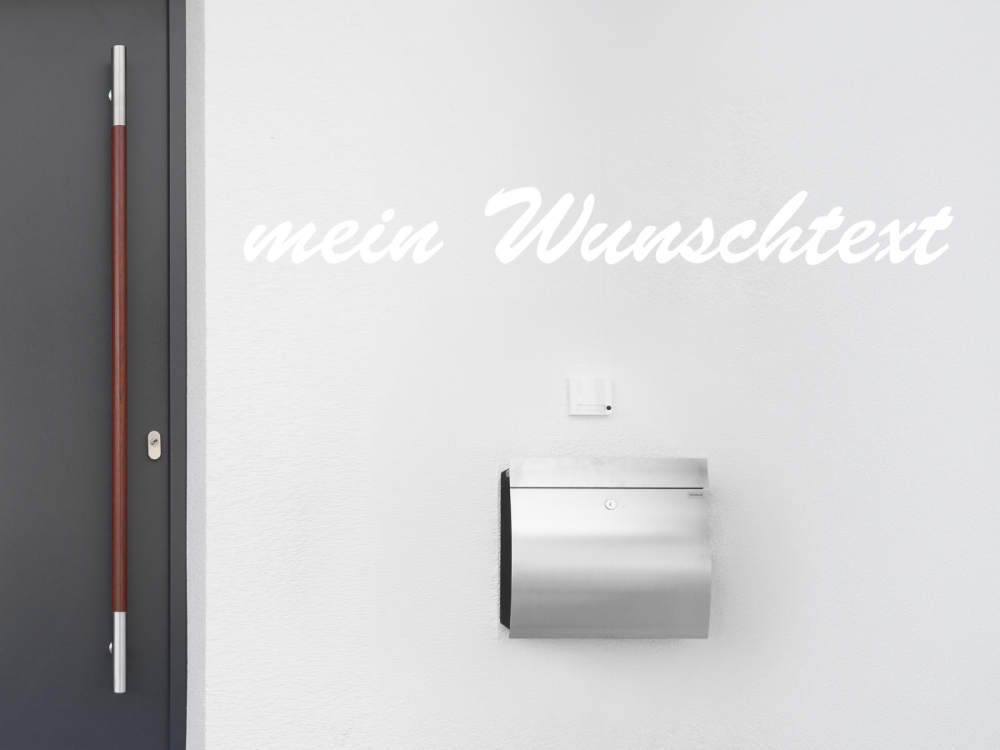 Fassadenbeschriftung Wunschtext | 9