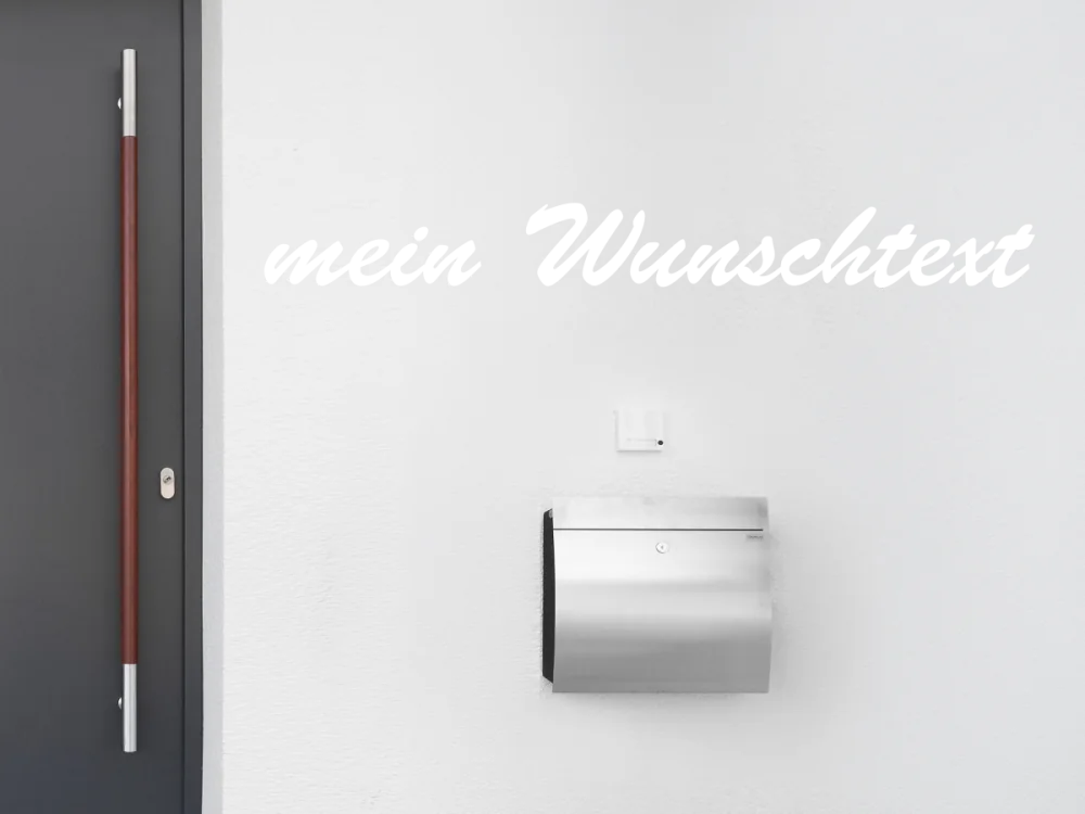 Fassadenbeschriftung Wunschtext | 9