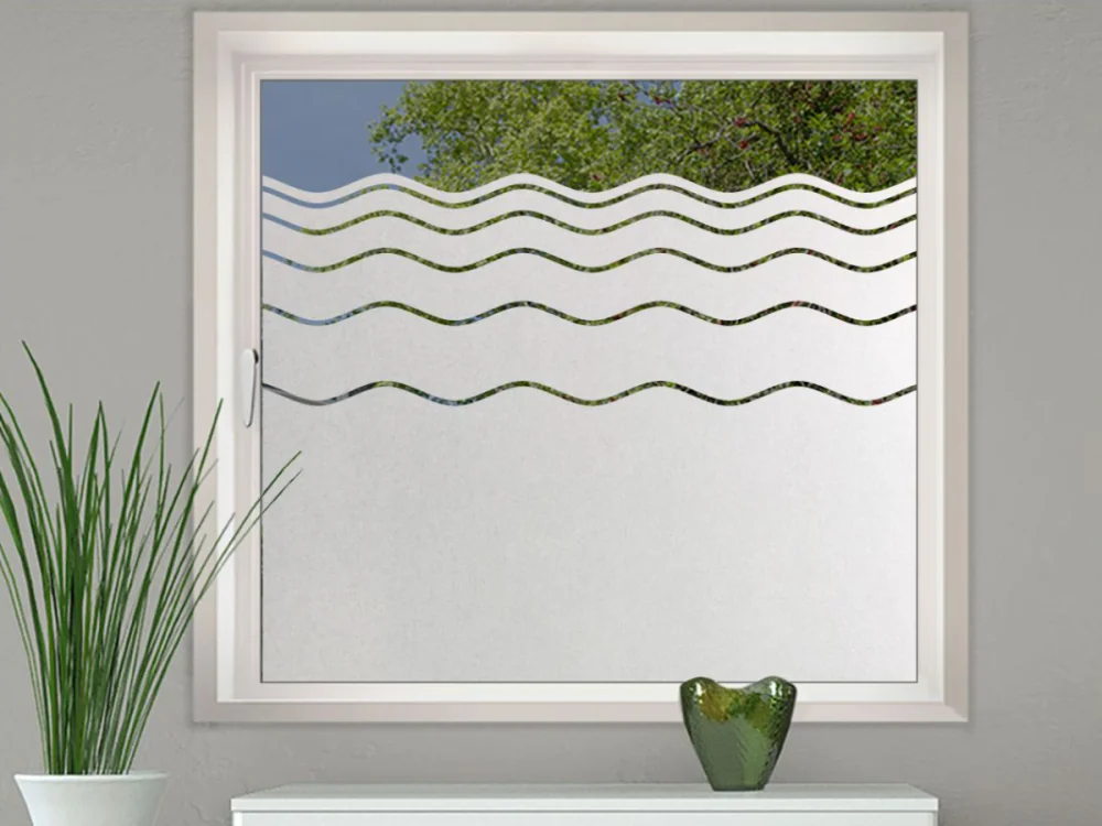 Fenster Folie Sichtschutzwellen