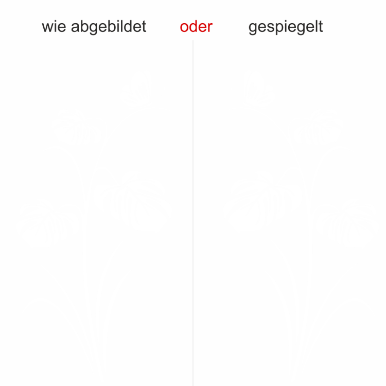 Glastattoo Fensterblatt Monstera