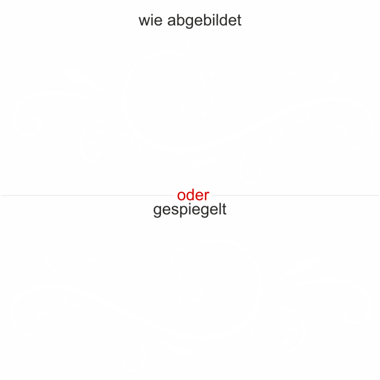 Fensteraufkleber Schwungvolles Ornament