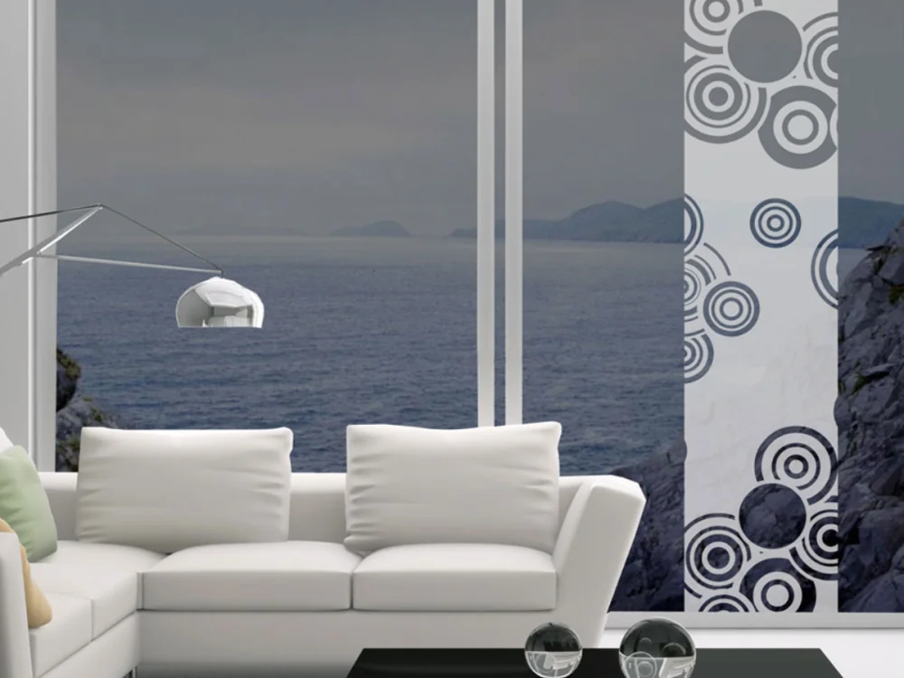 Glasbanner Retrokreise