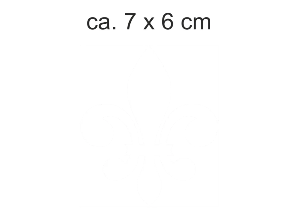 Milchglasfolie Ornamentglas französische Lilie