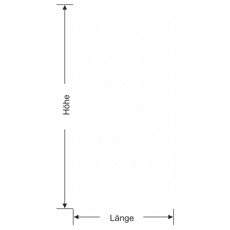 Fensterfolie Rauten - Ansicht Farbauswahl und Anleitung zur Größenberechnung