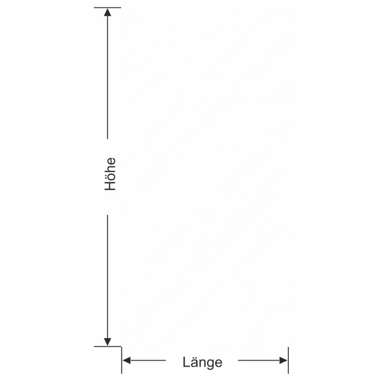 Fensterfolie Schwunglinien - Ansicht Farbauswahl und Anleitung zur Größenberechnung