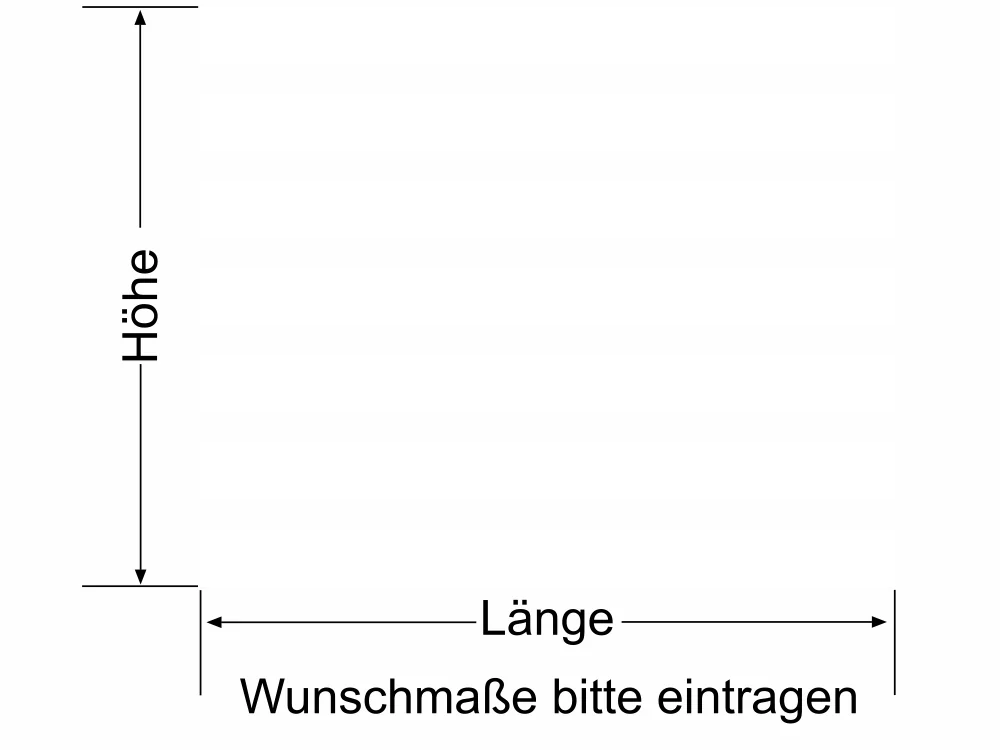 Fensterfolie Streifen 10/5 - Ansicht Farbauswahl und Anleitung zur Größenberechnung
