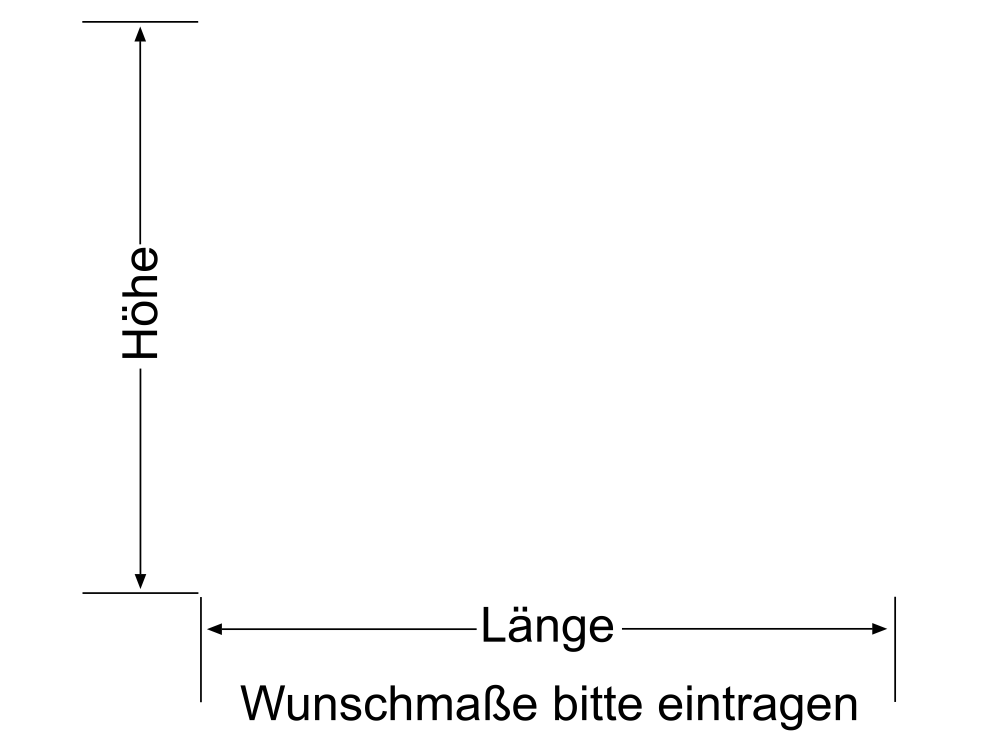 Fensterfolie Streifen 3/3 - Ansicht Farbauswahl und Anleitung zur Größenberechnung
