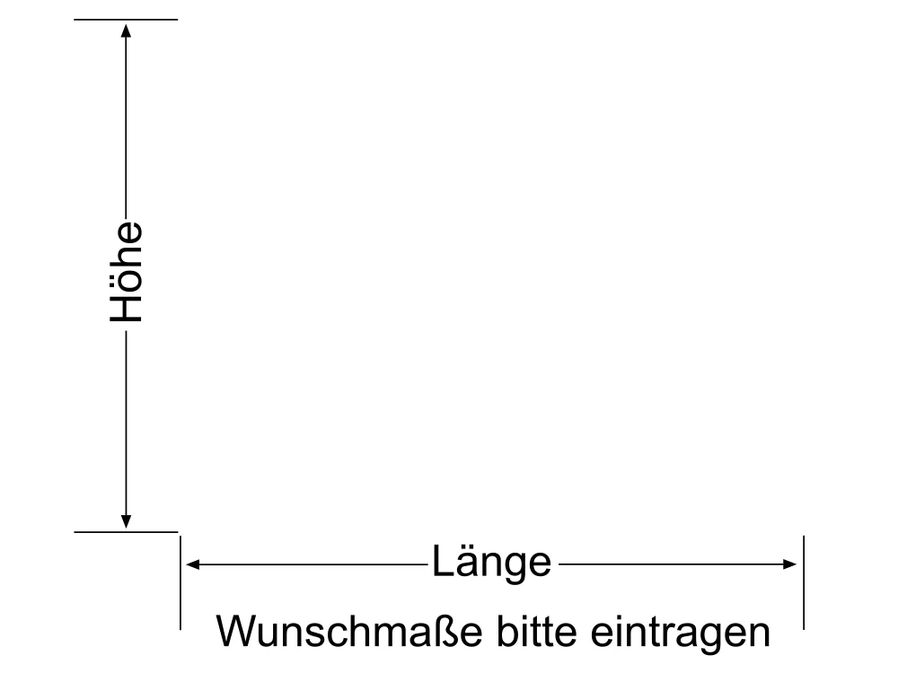 Fensterfolie Streifen 3/3 - Ansicht Farbauswahl und Anleitung zur Größenberechnung