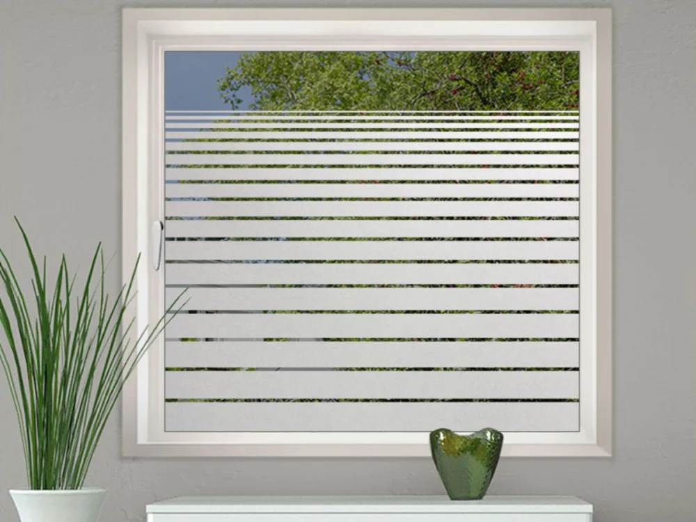 Fensterfolie Streifen Verlauf