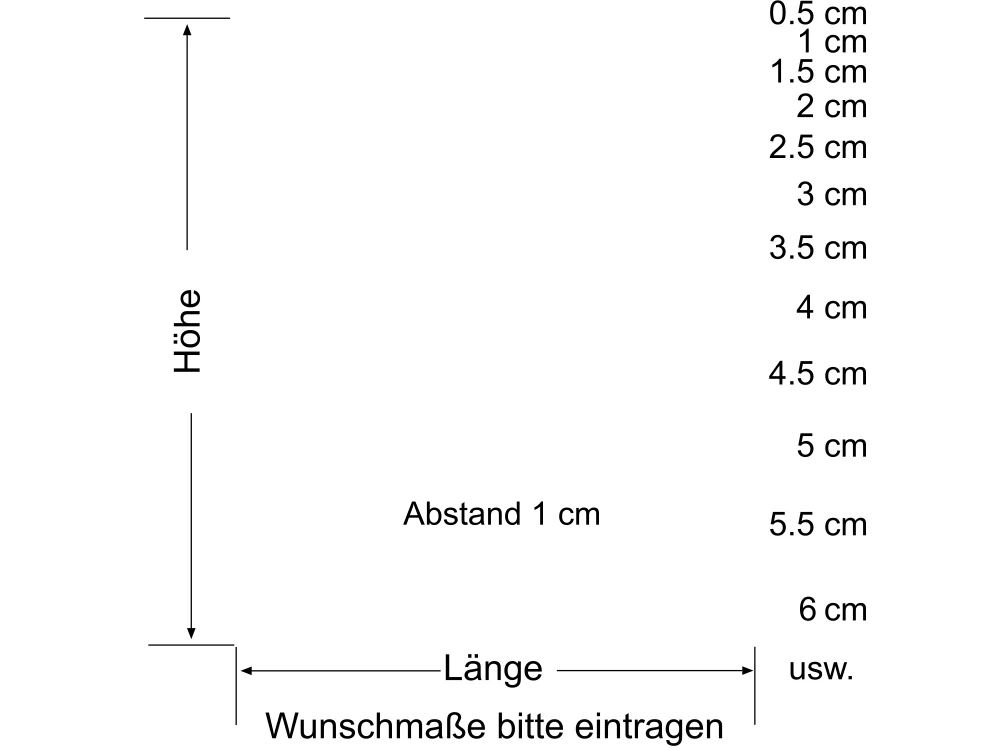 Fensterfolie Streifen Verlauf - Ansicht Farbauswahl und Anleitung zur Größenberechnung