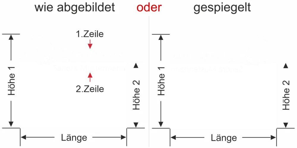 Sichtschutzfolie für Tierarztpraxis - Ansicht Ausrichtung mit Farbauswahl Vorschlag 1