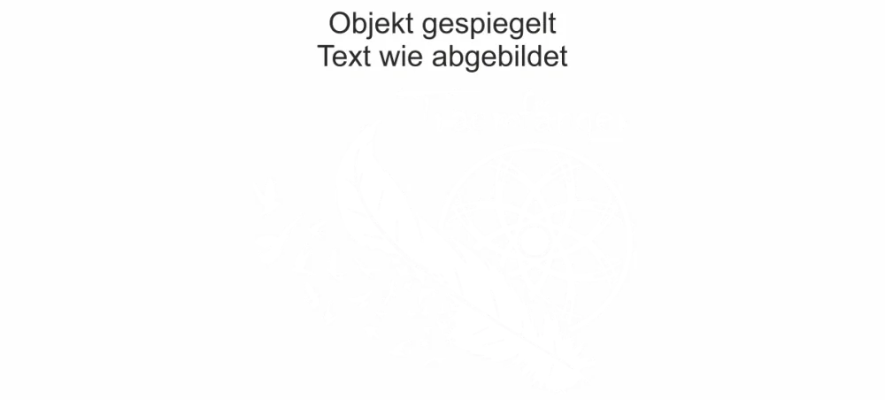 Fenstersticker mit Traumfänger und Text - Ansicht Ausrichtung und Farbauswahl