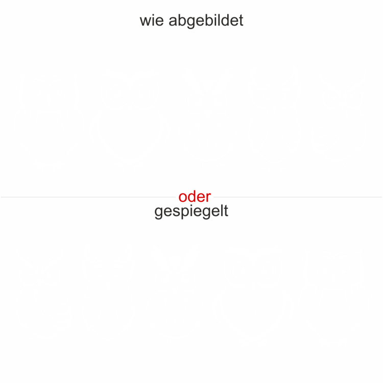 Fenstersticker Eulen
