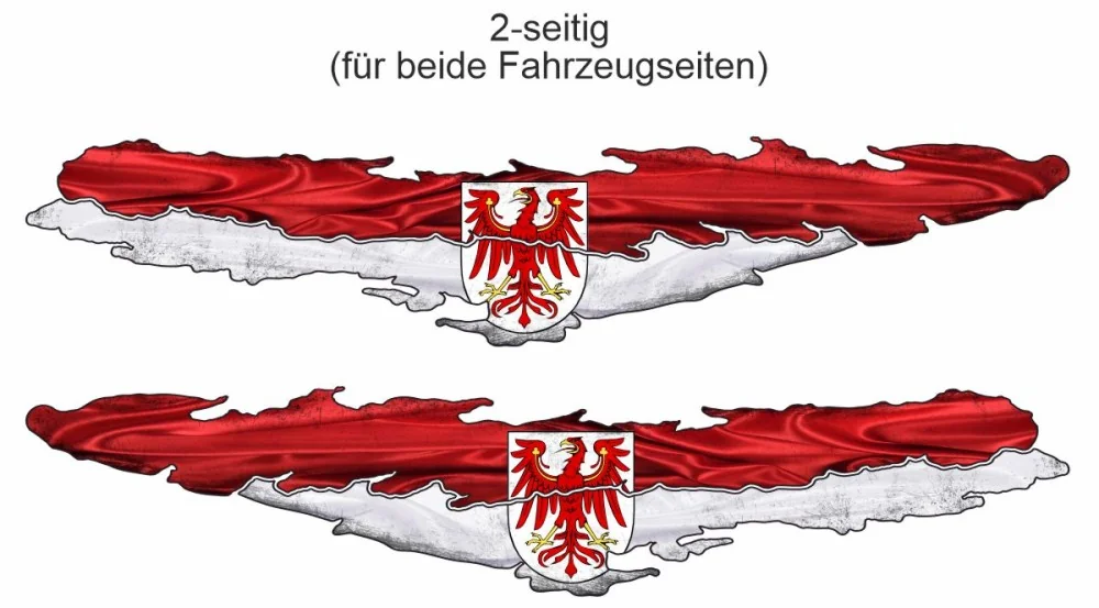 Autoaufkleber Flagge von Brandenburg
