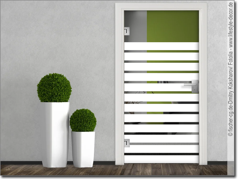 Ganzglastür Folie Streifen 10/3 cm