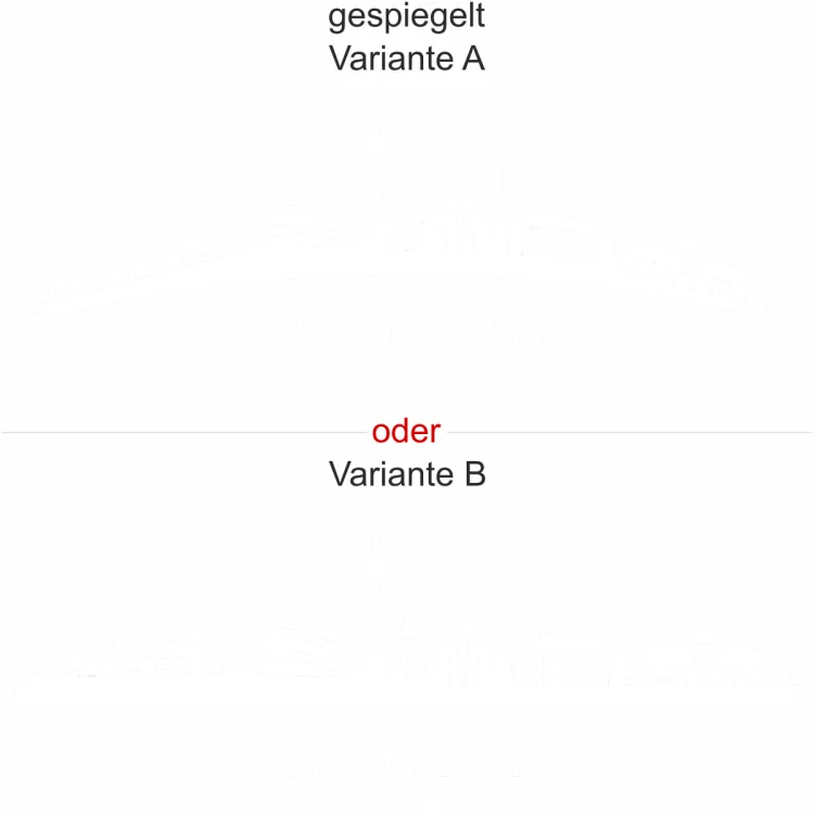 Folie für Fenster Stuttgart - Ansicht Ausrichtung mit Farbauswahl und Variante Folie für Fenster Stuttgart - Ansicht Ausrichtung mit Farbauswahl und Variante
