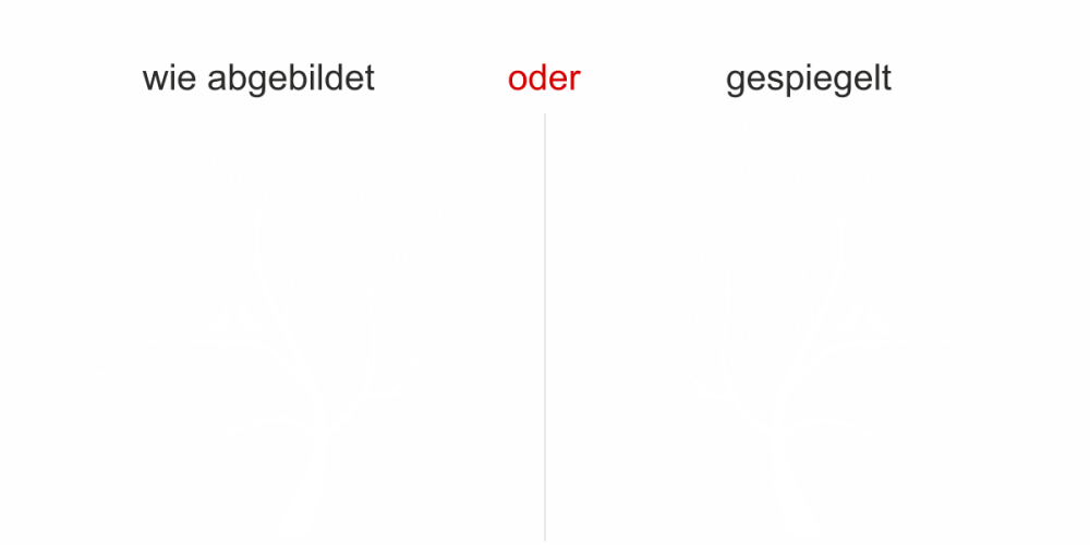 Glastattoo Baum mit Vögel