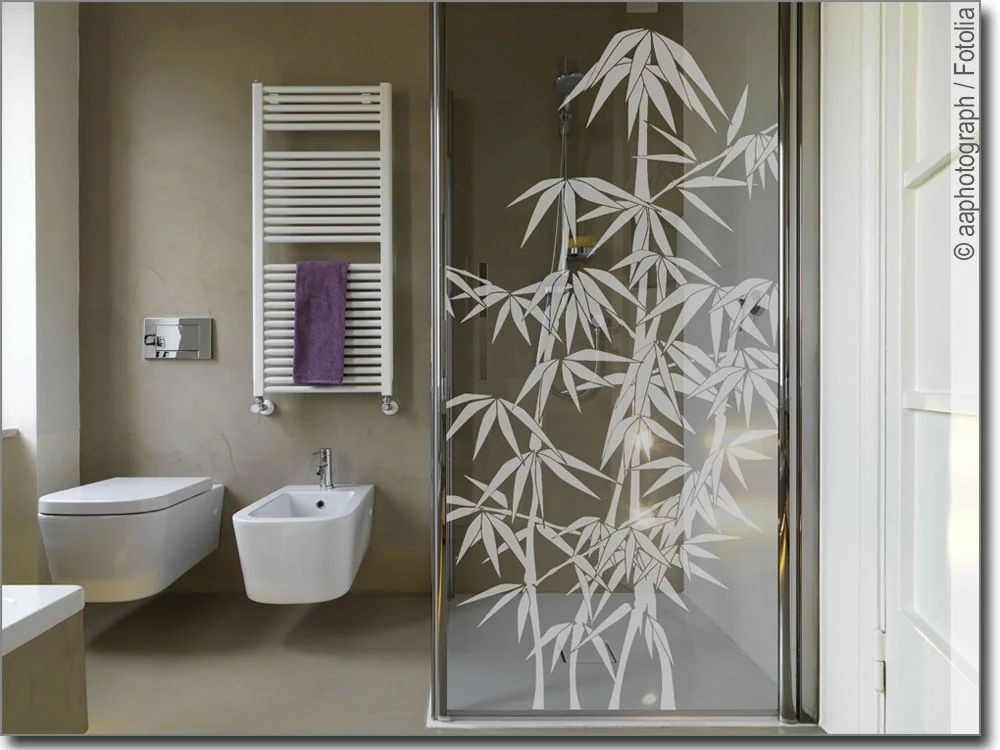 Glasdekor Asia Bambus Glasdekor Asia Bambus