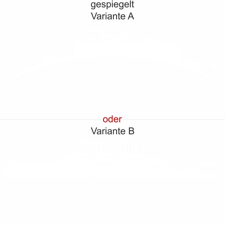 Glastattoo Athen - Ansicht Ausrichtung mit Farbauswahl und Variante Glastattoo Athen - Ansicht Ausrichtung mit Farbauswahl und Variante
