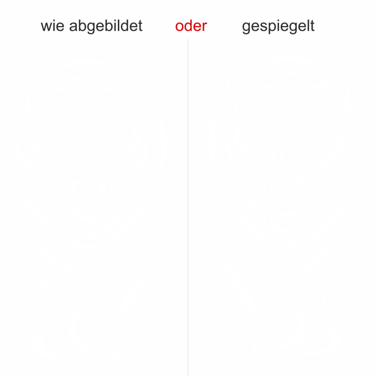 Glasdekor Wild Tiger