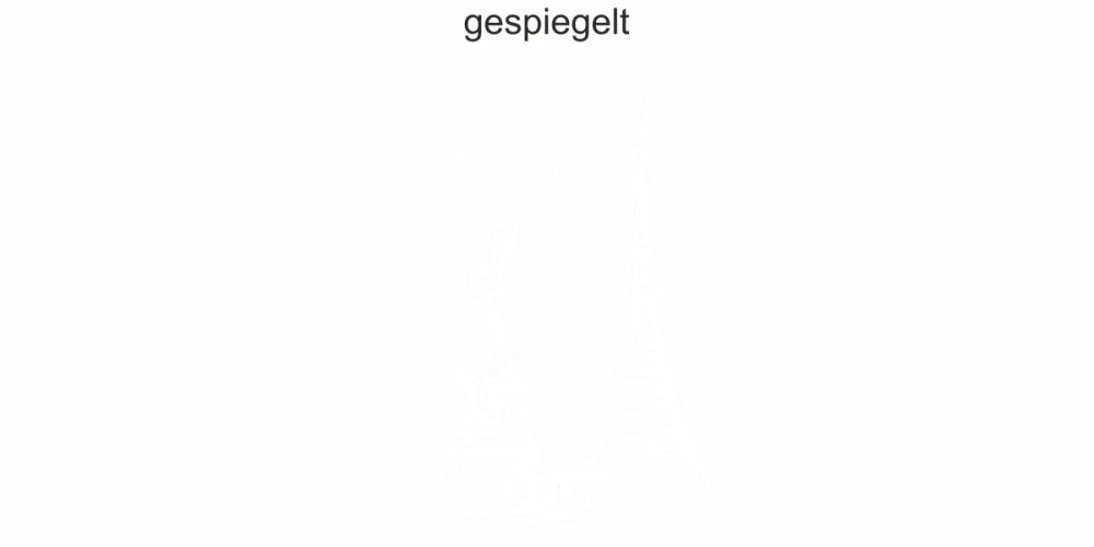 Glasdesign Eiffelturm Paris - Ansicht Ausrichtung und Farbauswahl Glasdesign Eiffelturm Paris - Ansicht Ausrichtung und Farbauswahl