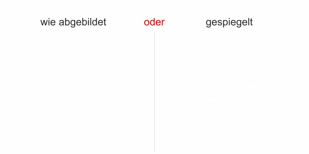 Glasdesign Lebensfreude - Ansicht Ausrichtung und Farbauswahl Glasdesign Lebensfreude - Ansicht Ausrichtung und Farbauswahl