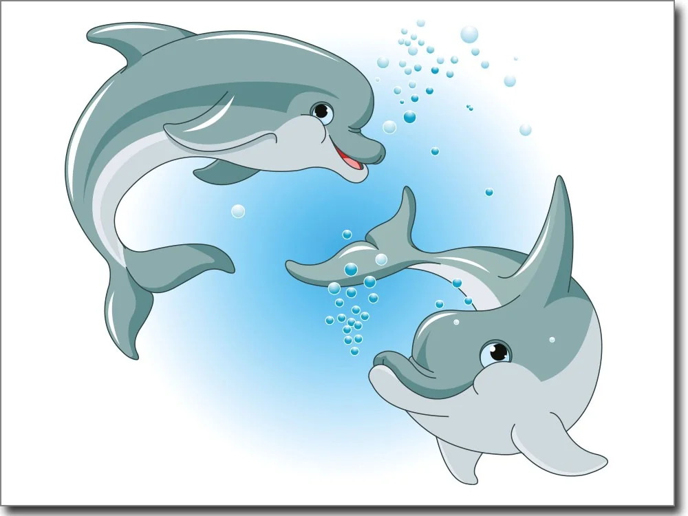 Zwei Delphine