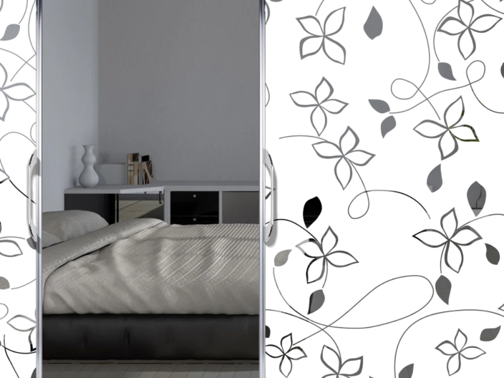 Glasfolie Blütenwind - Ansicht Farbauswahl