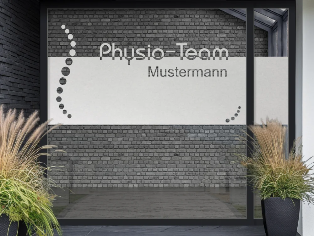 Glasfolie Sichtschutz Praxis