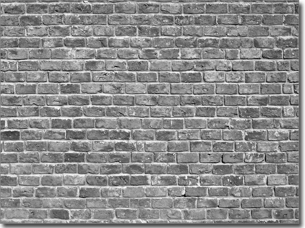 Glasbild Backstein Mauer