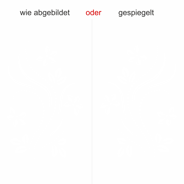 Glassticker Traumhaftes Blumenornament