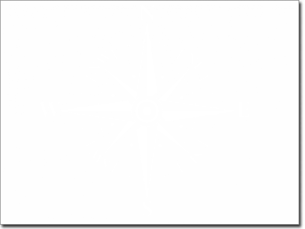 Kompass Motiv als Aufkleber für Glas