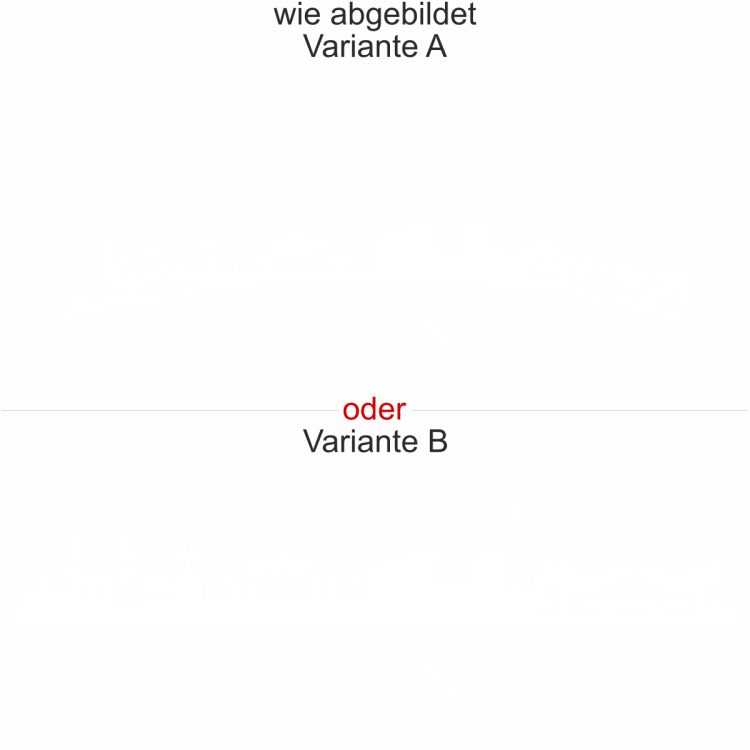 Glastattoo Berlin - Ansicht Ausrichtung mit Farbauswahl und Variante Glastattoo Berlin - Ansicht Ausrichtung mit Farbauswahl und Variante