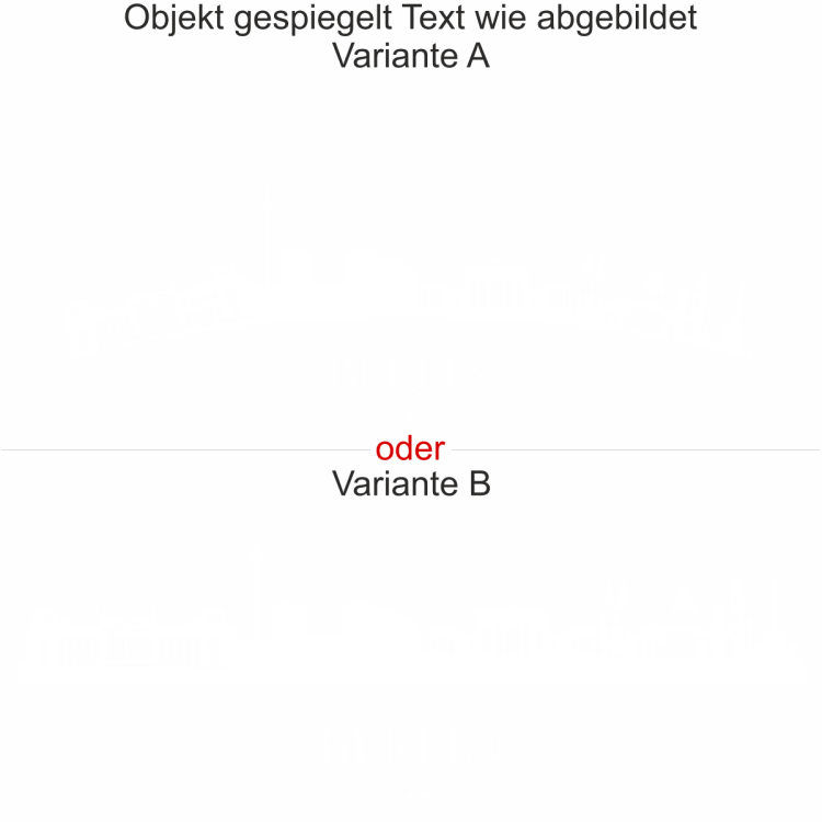 Glastattoo Berlin - Ansicht Ausrichtung mit Farbauswahl und Variante Glastattoo Berlin - Ansicht Ausrichtung mit Farbauswahl und Variante