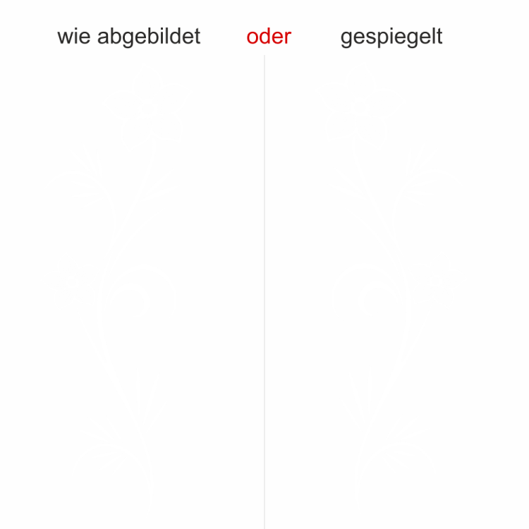 Glastattoo Blütenkunst