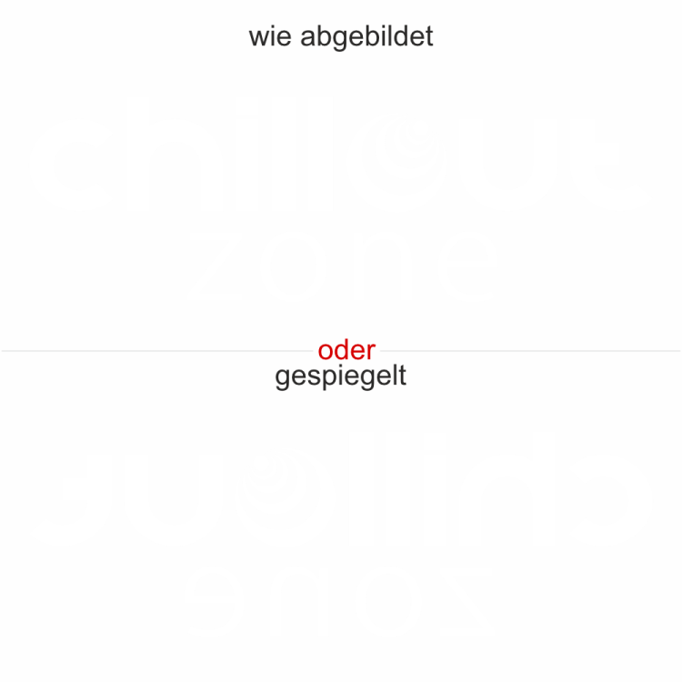 Glastattoo Chillout Zone - Ansicht Farbauswahl