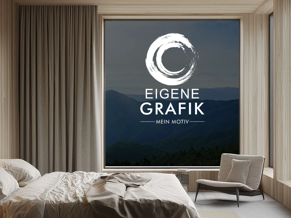 Glastattoo Eigene Grafik auf einem Fenster - Ansicht Farbauswahl