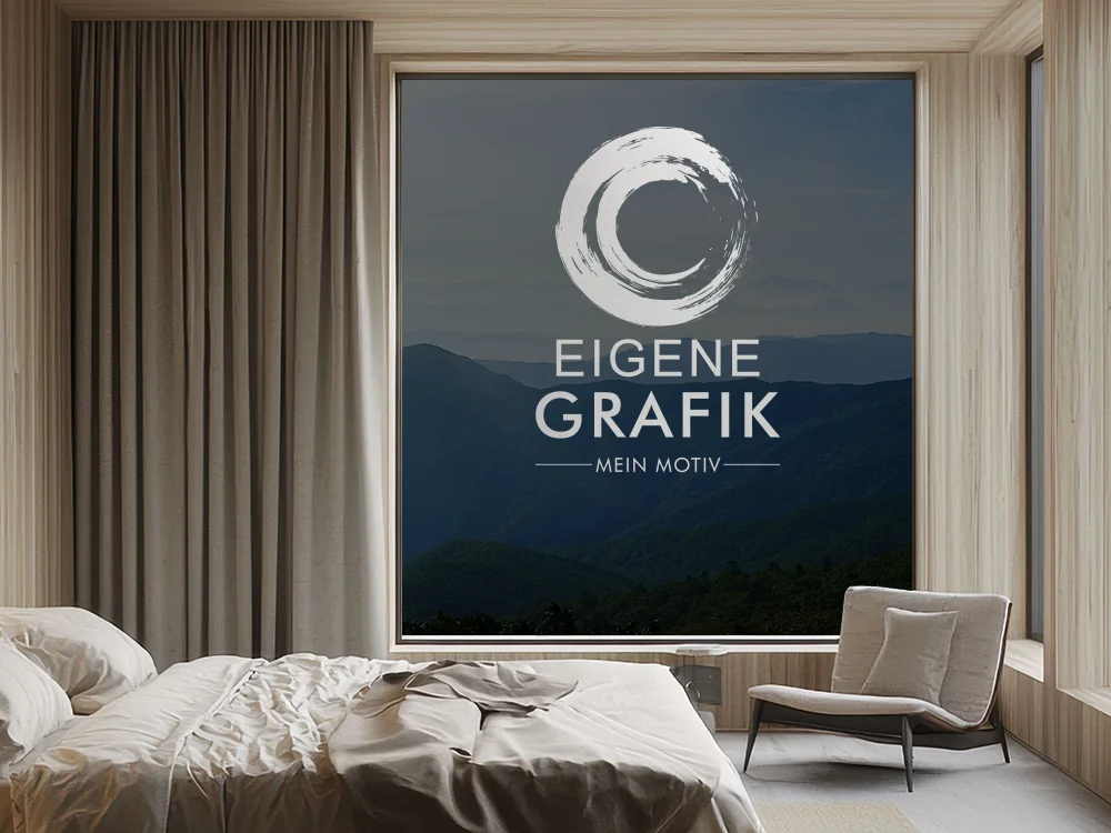 Glastattoo Eigene Grafik auf einem Fenster