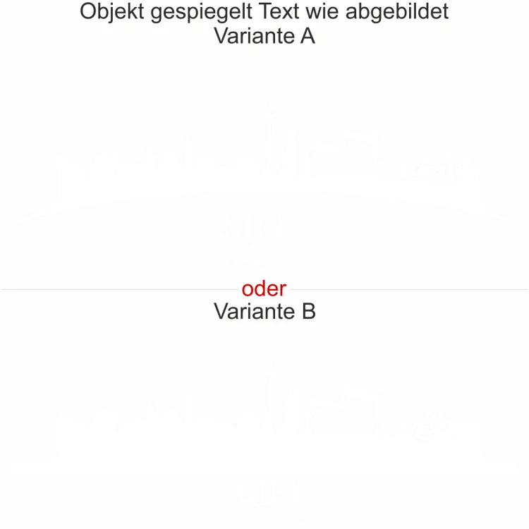 Milchglasaufkleber Kiel - Ansicht Ausrichtung mit Farbauswahl und Variante Milchglasaufkleber Kiel - Ansicht Ausrichtung mit Farbauswahl und Variante