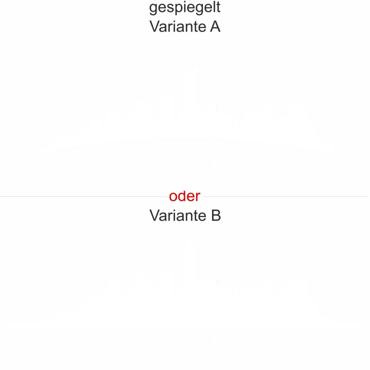 Aufkleber für Fenster Skyline New York - Ansicht Ausrichtung mit Farbauswahl und Variante