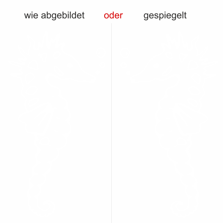 Glastattoo Seepferdchen