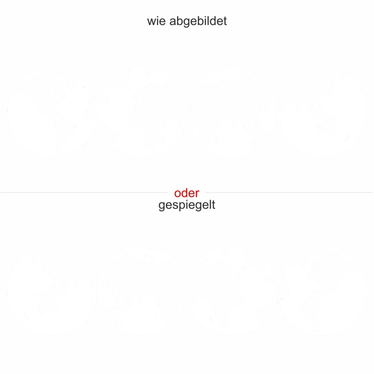 Aufkleber Glas Weltkarte - Ansicht Ausrichtung und Farbauswahl Aufkleber Glas Weltkarte - Ansicht Ausrichtung und Farbauswahl