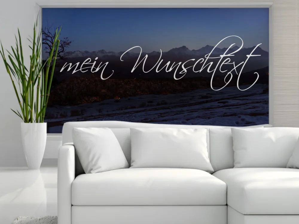 Glastattoo Wunschtext | 2