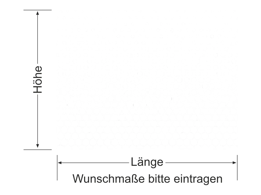 Glastür Milchgalsfolie Kreisverlauf