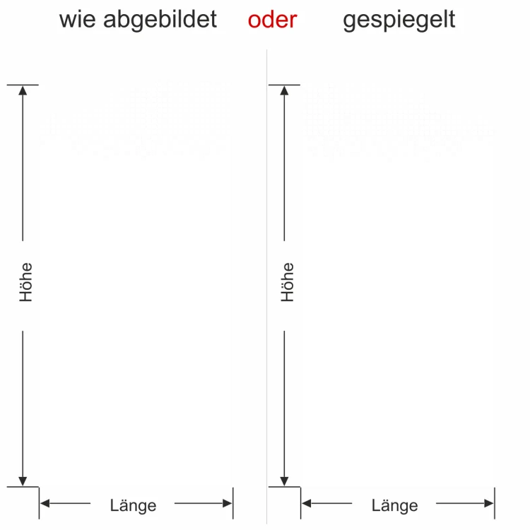 Glastür Milchglasfolie Quadrate