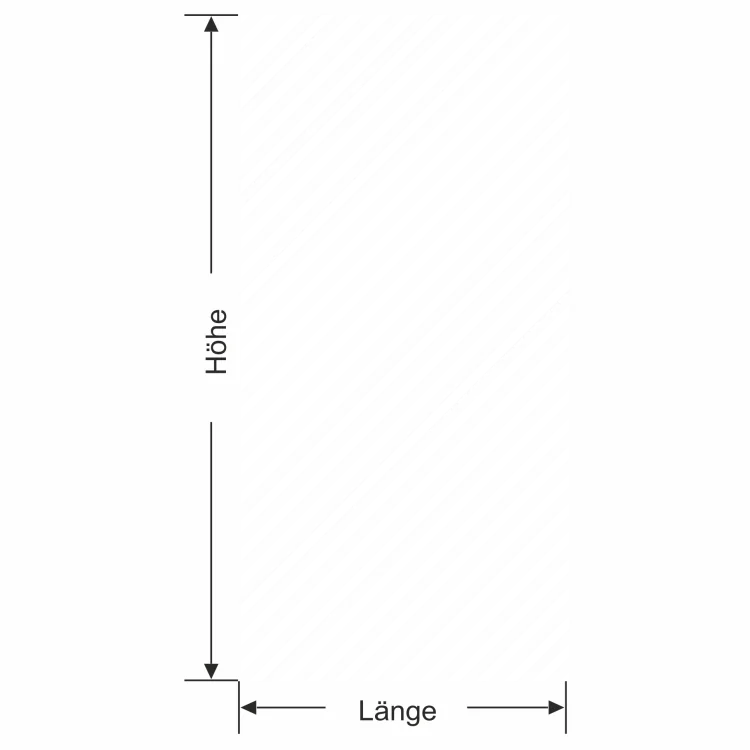 Glastür Milchglasfolie Schrägstreifen 3/3 - Ansicht Farbauswahl und Anleitung zur Größenberechnung