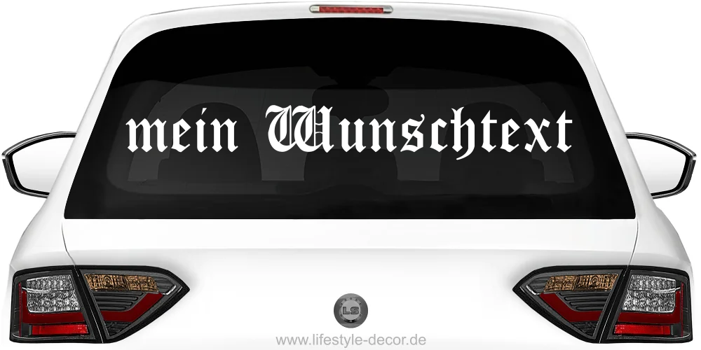 Autoaufkleber Wunschtext | 16