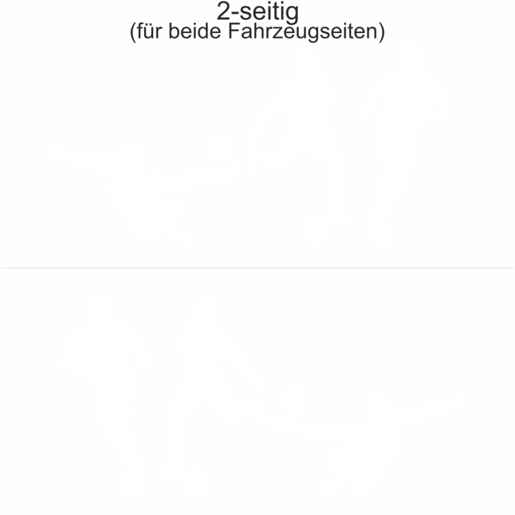 Heckscheibenaufkleber Fußballspieler