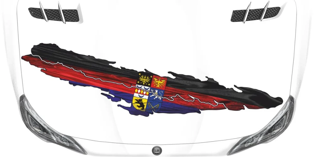 Autoaufkleber mit der Flagge von Ostfriesland